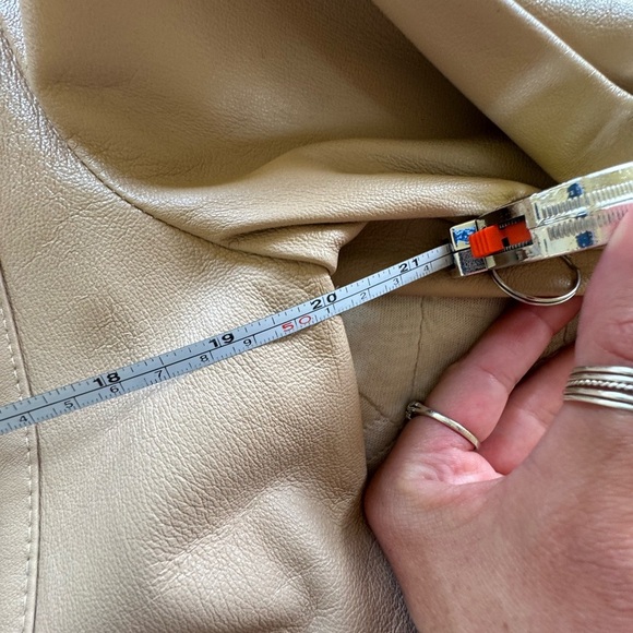 ST. JOHN Sport Leather Jacket By Marie S Italy Luxury (read) - Picture 7 of 7